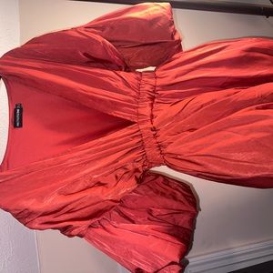 Women’s Rust Puff Sleeve Dress size 4